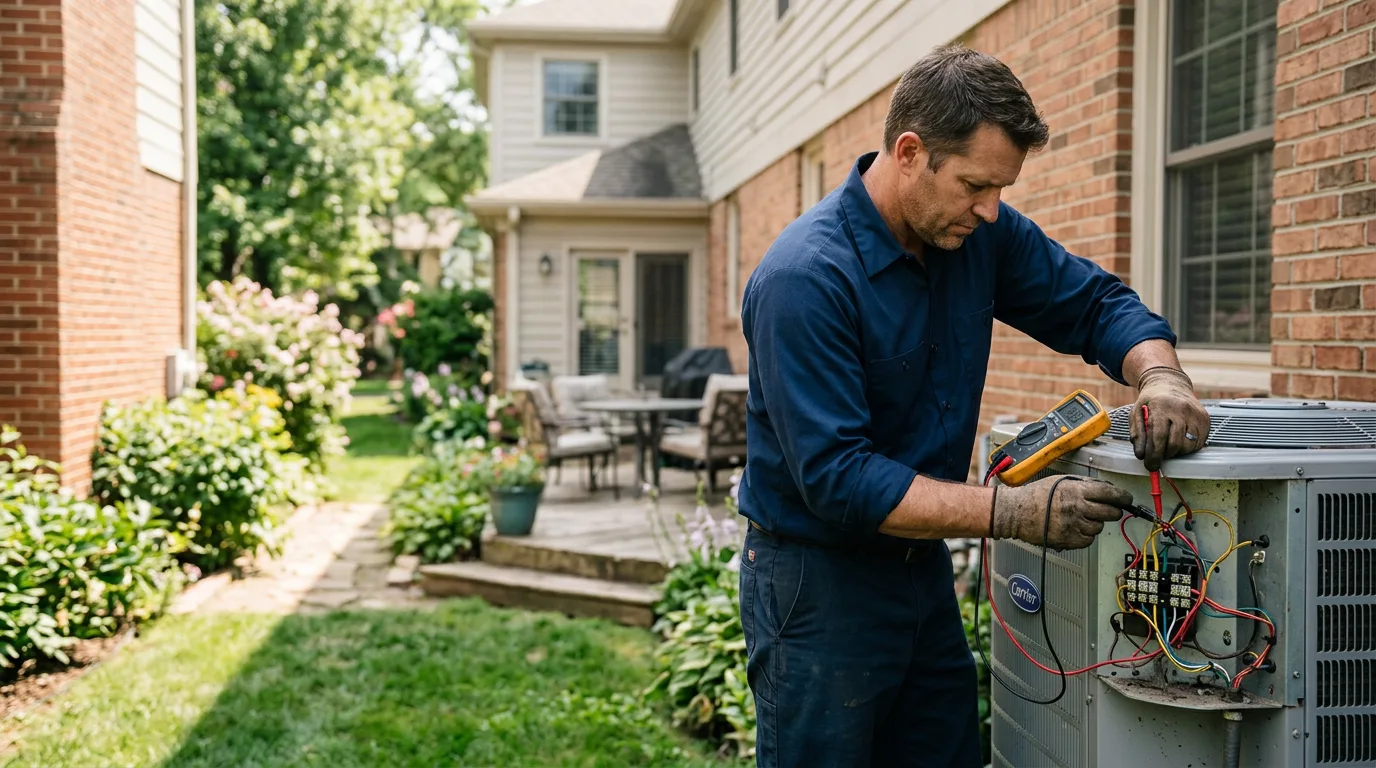 HVAC technician working near Weston, WV